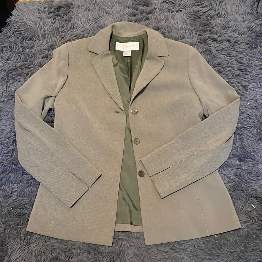 Doncaster Jacket/ Blazer - Brown/Grey - Size 12